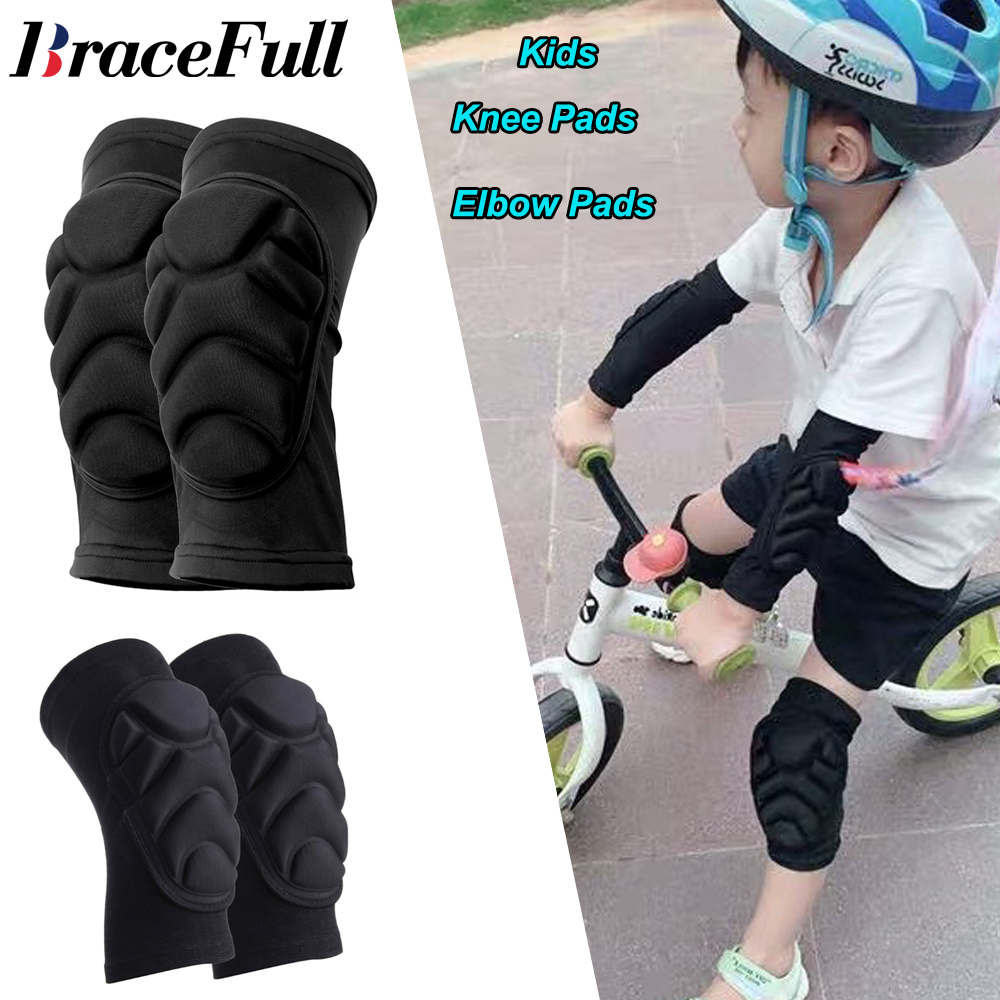 Cycling Protective Gear For Kids - 1Pair Kids Knee Pads and Elbow