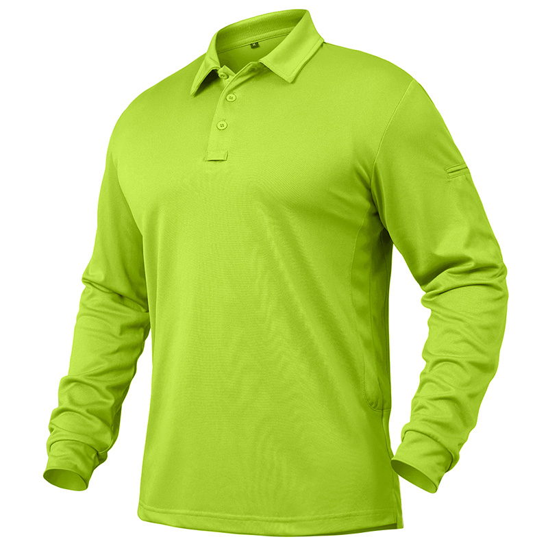 Cycling Gear Eu - Lightweight Long Sleeve Polo Shirt Men