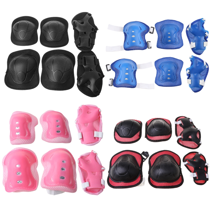 Cycling Protective Gear For Kids - 6Pcs Kids Protective Gear Set Knee