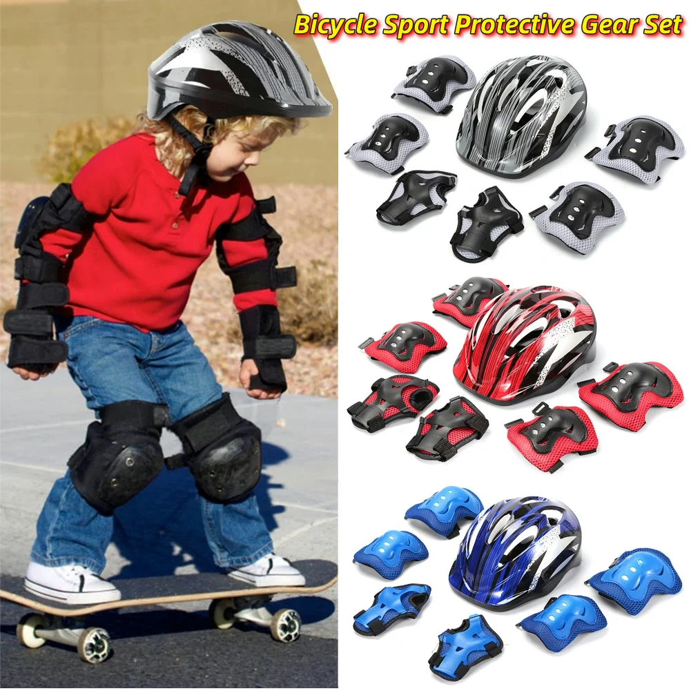 Cycling Gear Of The Year - 7Pcs Bicycle Sport Protective Gear Set
