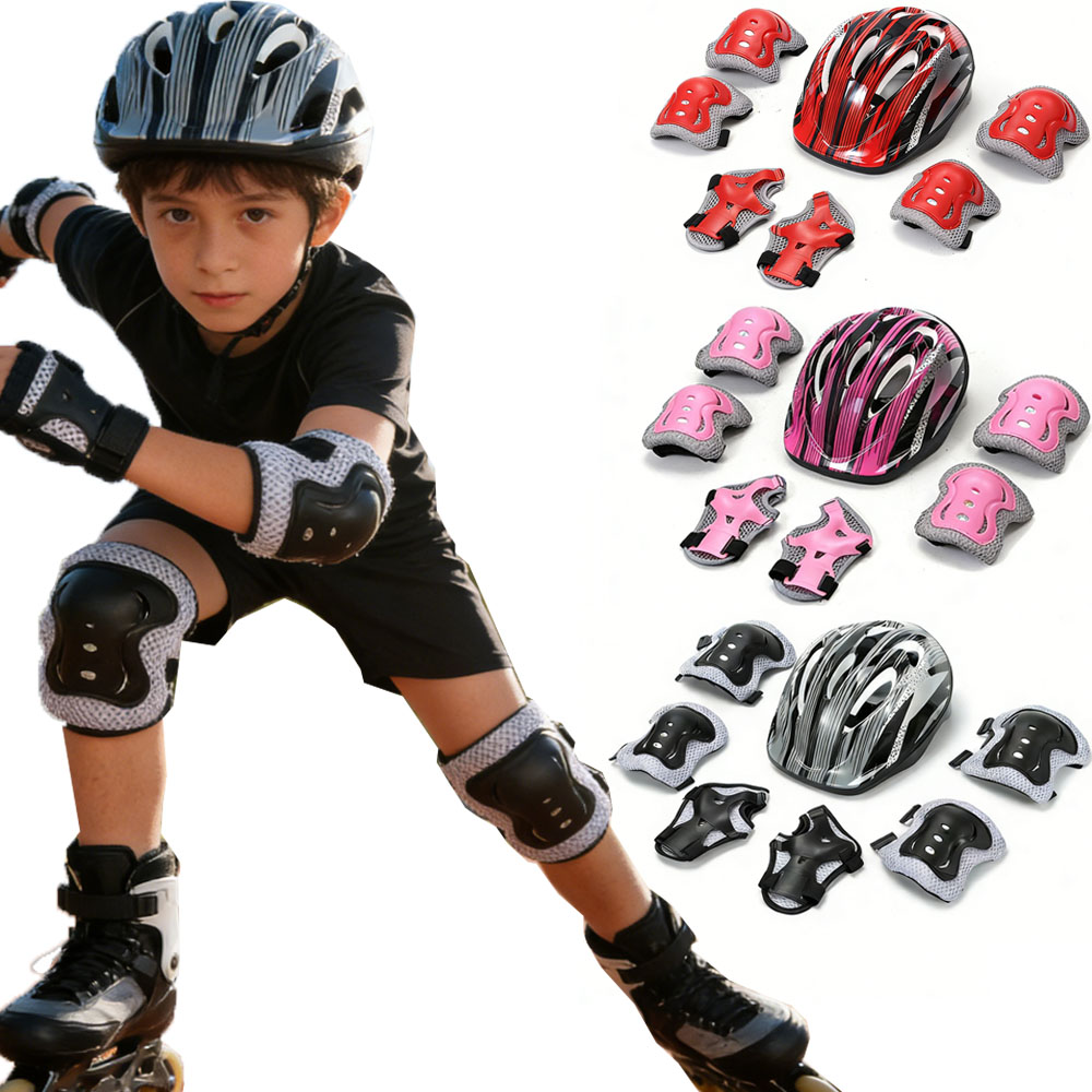 Cycling Protective Gear For Kids - Bicycle Sport Protective Gear Set Adjustable