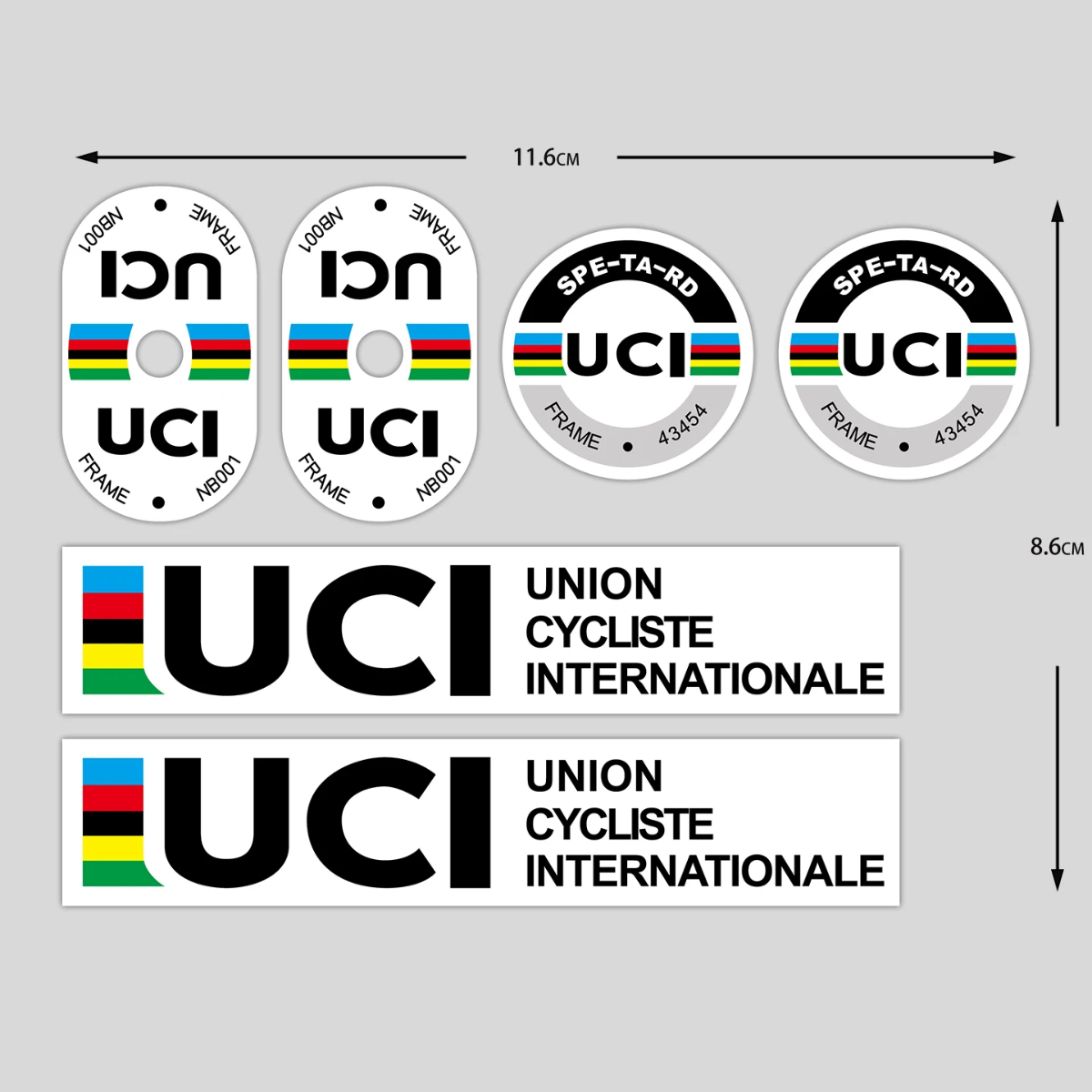 UCI Cycling Frame Stickers Dur - Cycling Gear Sale 评论和价格