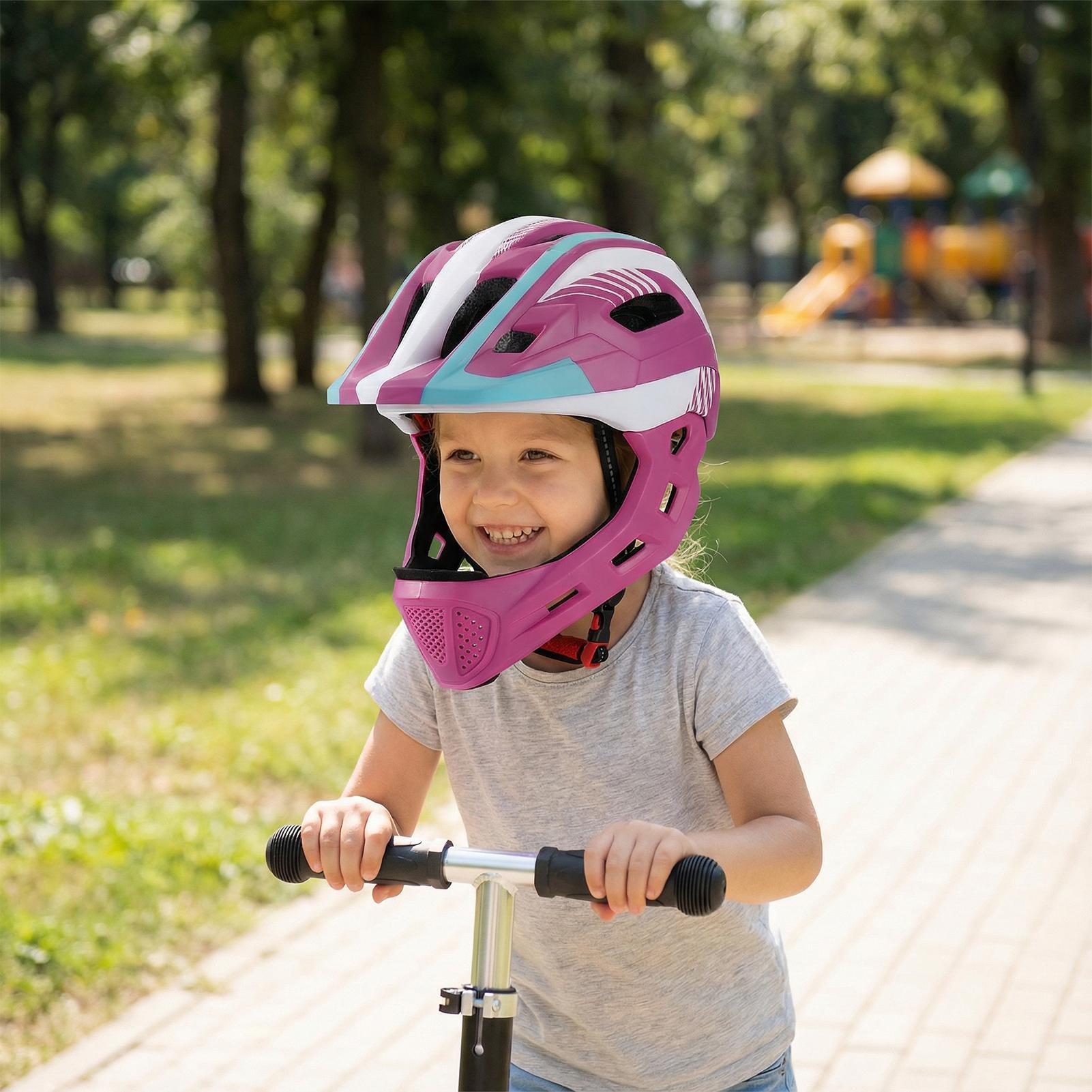 Youth Full Face Helmet Cycling - Cycling Gear Beginner 评论和价格