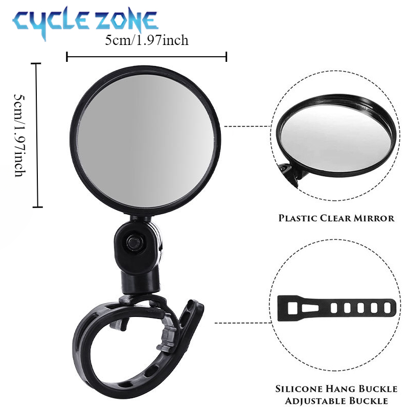 2PCS Bicycle Rearview Mirror 3 - Cycle Zone 评论和价格