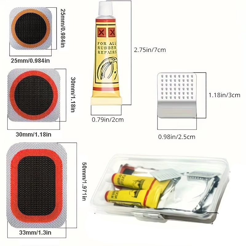 39pcs Bike Tire Repair Kit - B - Bicycle Repair Kit 评论和价格