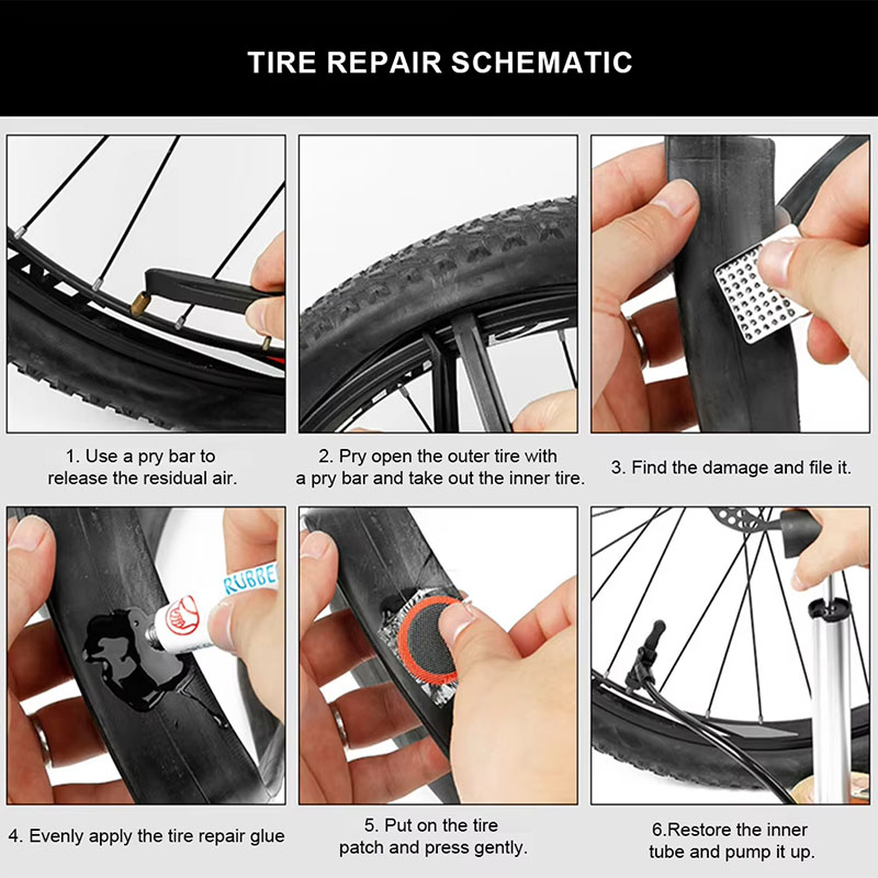 39pcs Bike Tire Repair Kit - B - Bicycle Repair Kit 评论和价格