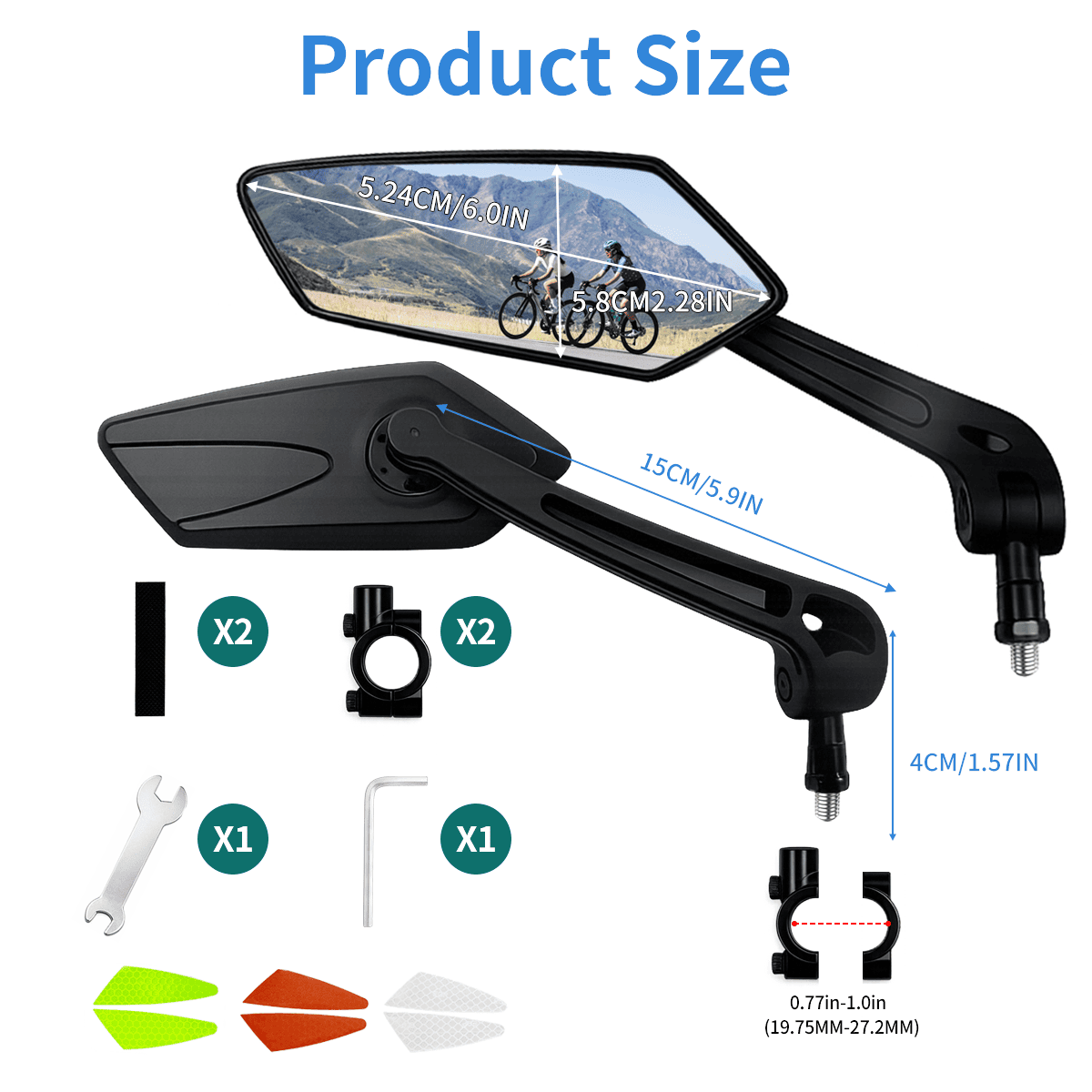 1 Pair Adjustable Handlebar Bi - Cycle Zone 评论和价格