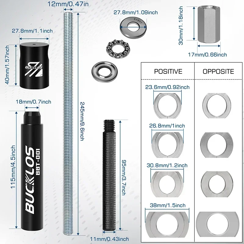 BUCKLOS Bicycle Bottom Bracket - Bicycle Repair Kit 评论和价格