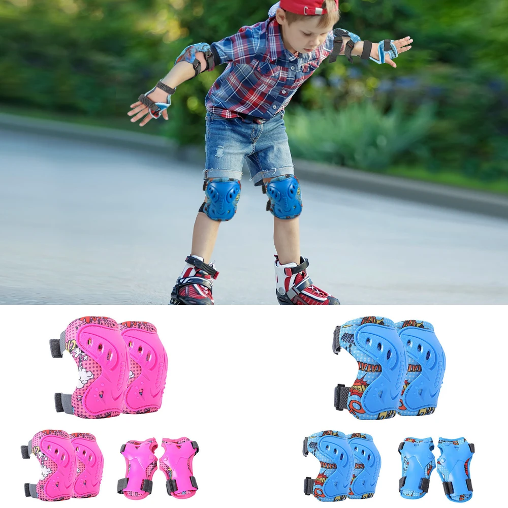6Pcs Kids Knee Pads and Elbow  - Cycling Gear Of The Year 评论和价格