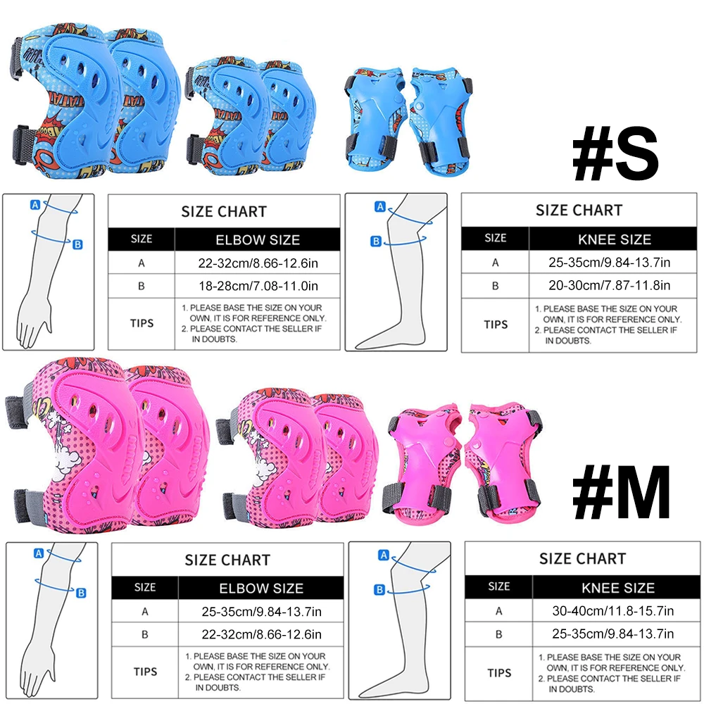 6Pcs Kids Knee Pads and Elbow  - Cycling Gear Of The Year 评论和价格