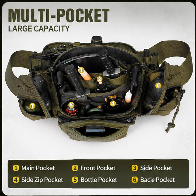 Outdoor Tactical Waist Bag Wat - Cycling Gear And Equipment 评论和价格