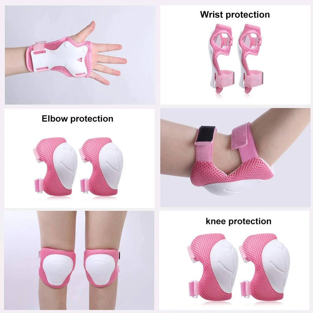 GOMOREON 6Pcs/Set Kids Knee Pa - Cycling Protective Gear For Kids 评论和价格
