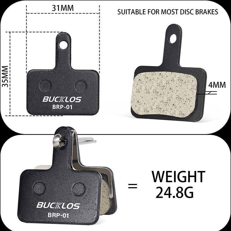 BUCKLOS Brake Pads Bike MTB Hy - Ykyw Cycling Gear 评论和价格