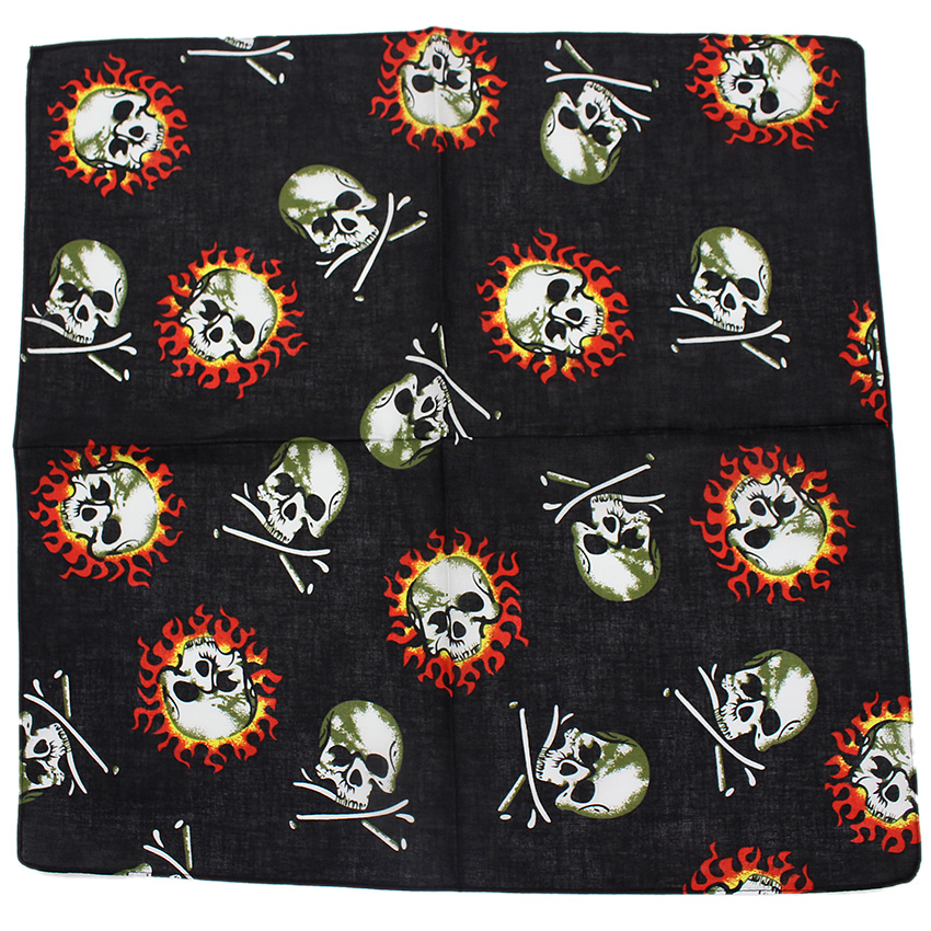Skull Bandana Square Scarf 100 - Cycle Zone 评论和价格