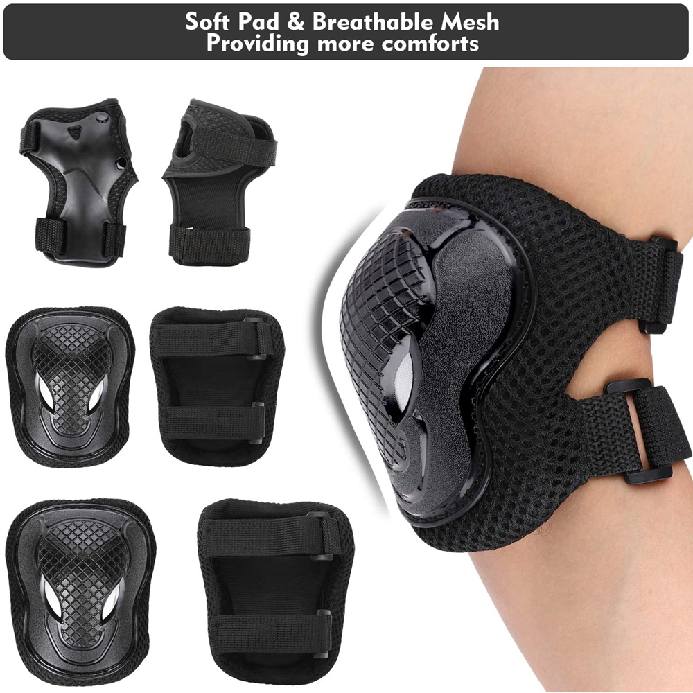 GOMOREON 6Pcs/Set Kids Safety  - Cycling Protective Gear For Kids 评论和价格