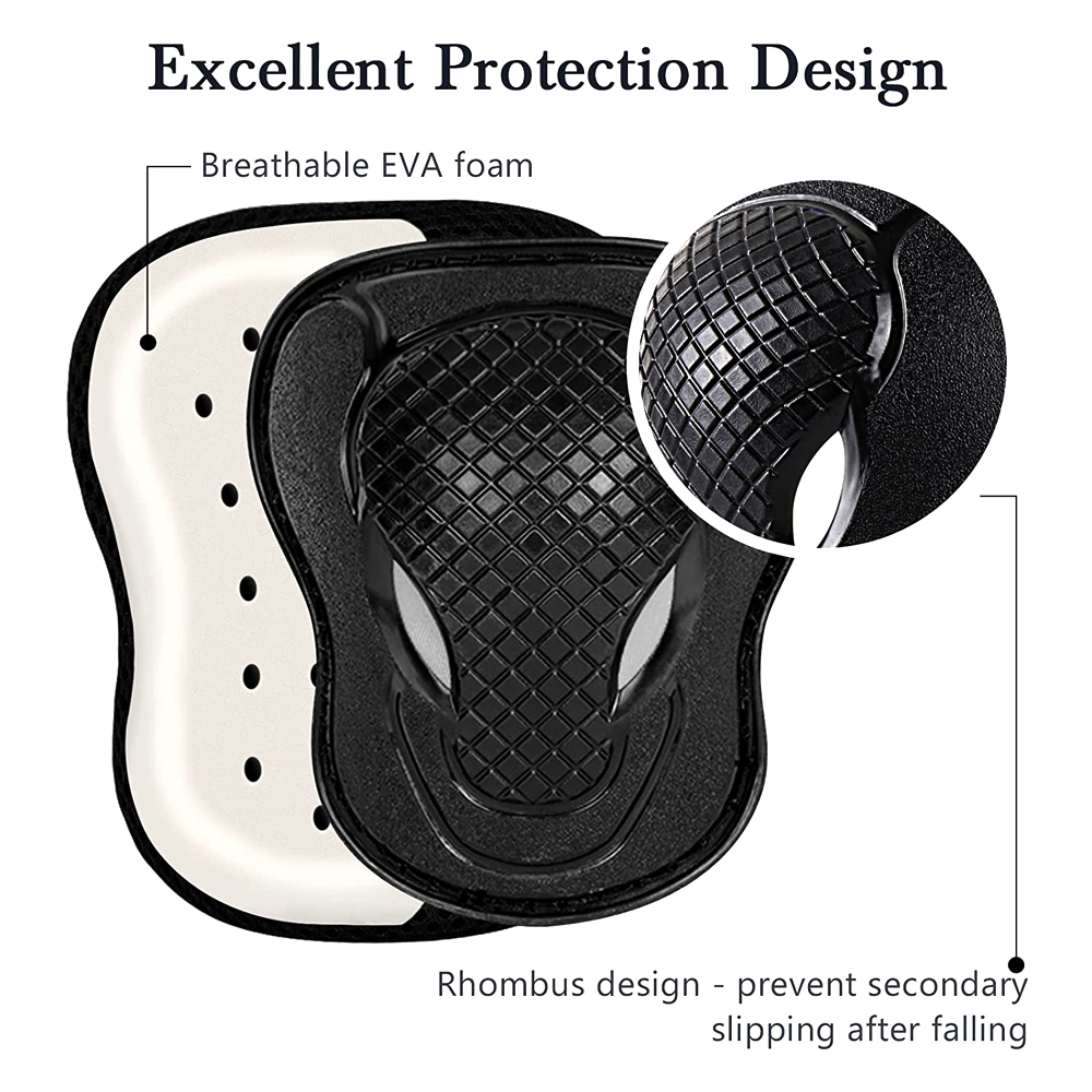 GOMOREON 6Pcs/Set Kids Safety  - Cycling Protective Gear For Kids 评论和价格