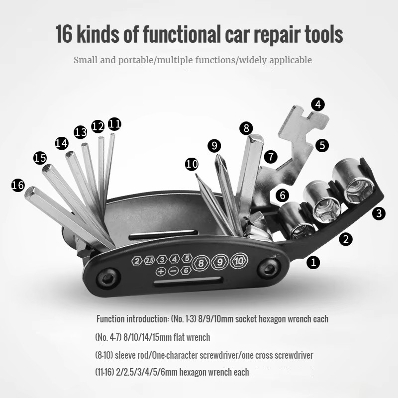 Portable Bicycle Repair Tools  - Bicycle Repair Kit 评论和价格