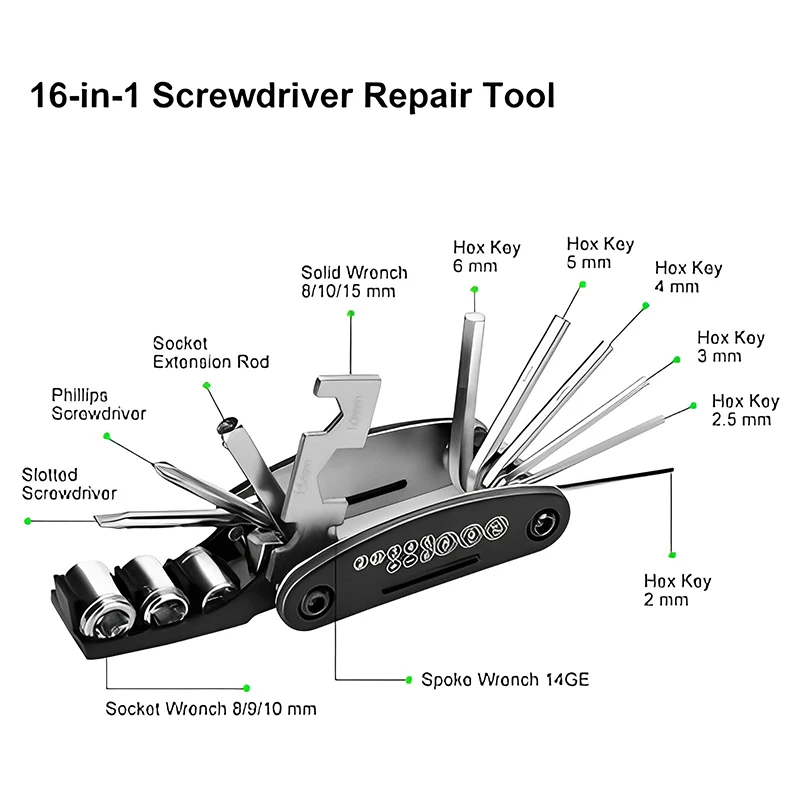 Portable Bicycle Repair Tools  - Bicycle Repair Kit 评论和价格