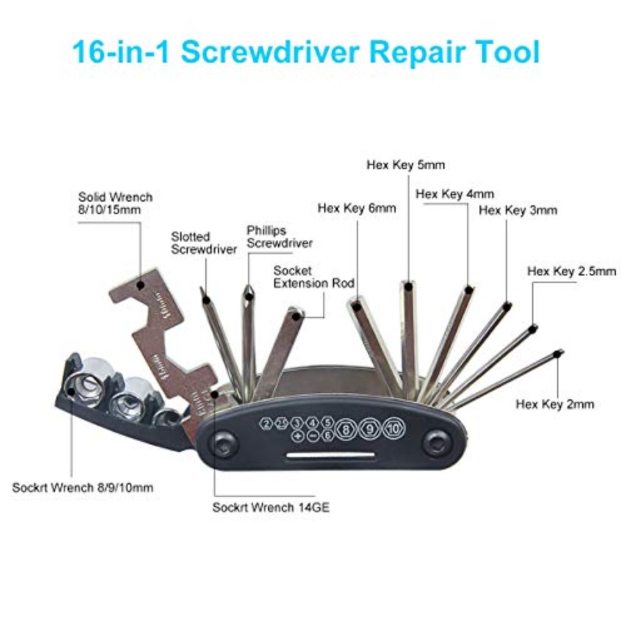 Bike Repair Kit Contains 16-in - Bicycle Repair Kit 评论和价格